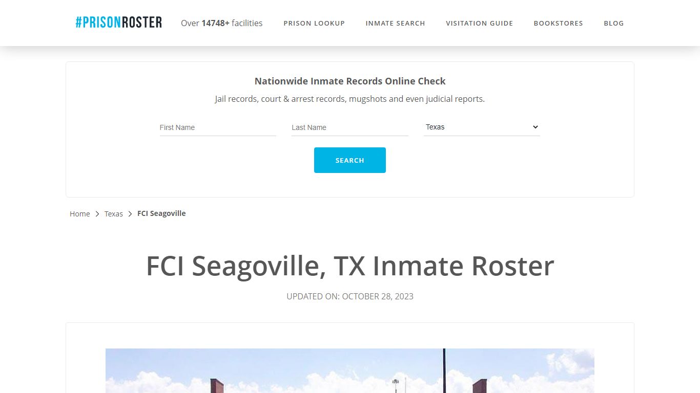 FCI Seagoville, TX Inmate Roster - Prisonroster